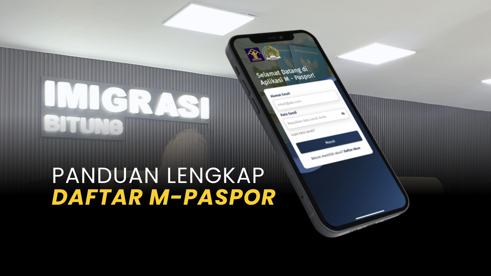 Cara Daftar M-Paspor Step by Step
